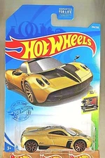 2021 Hot Wheels #244 HW Exotics 10/10 PAGANI HUAYRA Gold w/Gold 10 Spoke Wheels