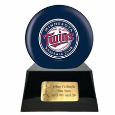 Minnesota Twins Sports Team Adult Metal Baseball Funeral Cremation Urn For Ashes