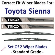 Wiper Blades 2-Pack Standard Wipers fit 2011+ Toyota Sienna - 30280/200