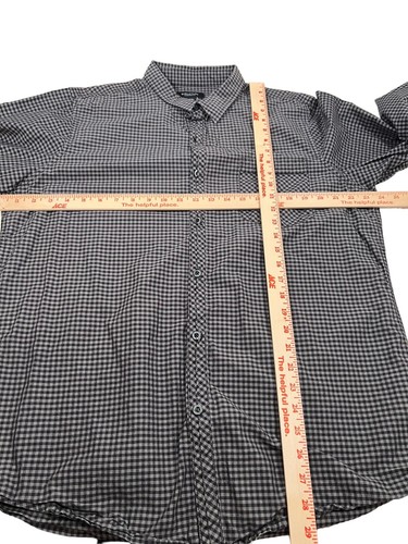 Structure Gray Modern Fit Dress Shirt Gray Long Sleeve Adult Men's XL XLarge - Picture 3 of 9