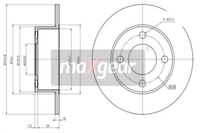 2X Maxgear 19-0685 Bremsscheibe FüR Audi