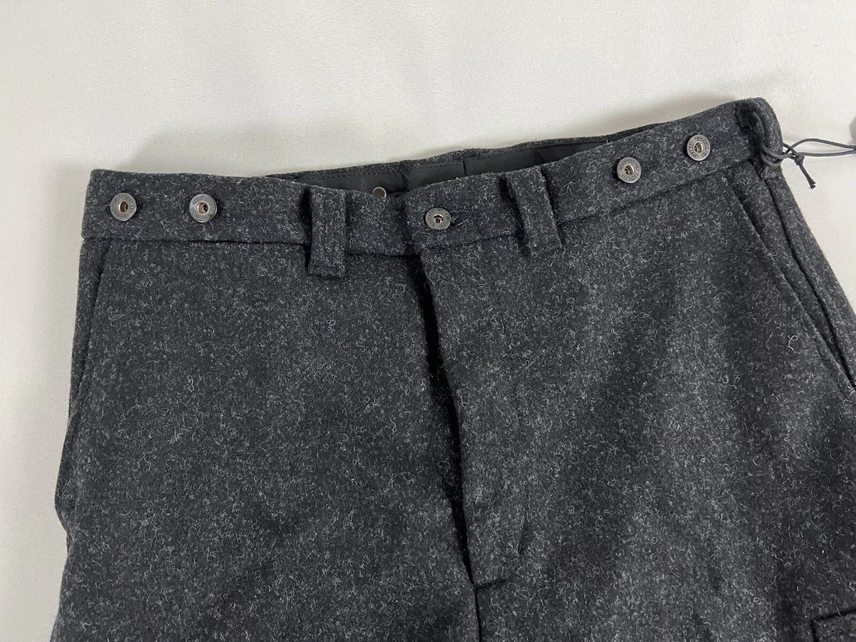 FILSON MACKINAW WOOL FIELD PANTS CHARCOAL 36 UNHEMMED NWT