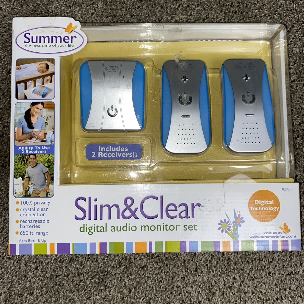Summer Baby Wave Digital Audio Monitor Set NEW SEALED Receivers 2010