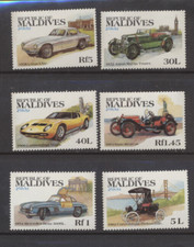 Maldives #990 - 995 Mint Never Hinged complete Autombiles Cars