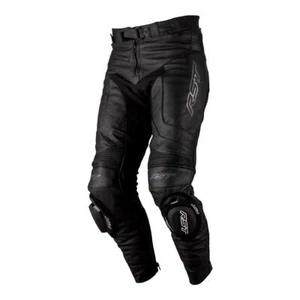 RST S1 Ladies Leather Sports Motorcycle Trousers Black Touring Bike Jeans Armour
