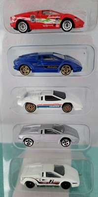 HOT WHEELS LAMBORGHINI COUNTACH SET OF FIVE VARIATIONS