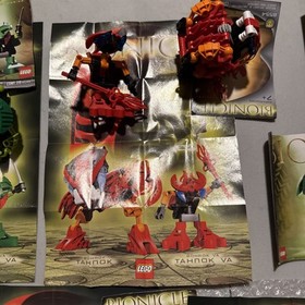 13 Vintage Lego Bionicle Figures Lot Bohrok 8560-85654 Complete *No Mask* Krana