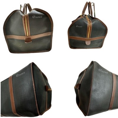 dunhill ブラウン レザー ダッフルバッグ Dunhill PVC Leather Duffle Bag 31.5in Black Brown Travel Large