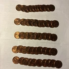 1956-P WHEAT Cents Roll Of 50 Coins Beautiful ConditionSee Pictures#2