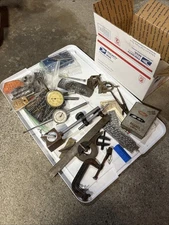 Machinist Lot 2 Ames Huot Telelock Starrett Taps Blocks Clamps Mag Base Tools