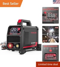205Amp Large LED Display, Digital Inverter IGBT ARC Welding Machine, 110V/220...