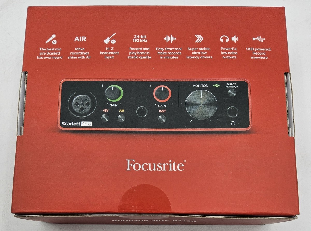 Focusrite Scarlett Solo 3rd Gen 2-Channel Pro Audio