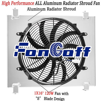 #ad #ad All Aluminum Shroud Electric Fan For 1932 Ford High Boy Chevy V8 Engine Fongoff $84.95