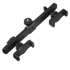 1 Set Universal Mobile Phone Holder Bracket Kit Dual Adjustable Crossbar Clip