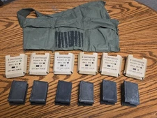 M1 Garand USGI 8rd Enbloc Clips 6 Pack With Bandolier And Cardboard Inserts