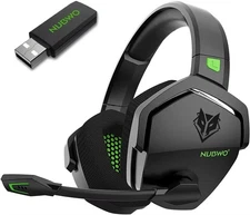 NUBWO G06 Dual Wireless Gaming Headset with Mic, 2.4GHz & Bluetooth 5.3