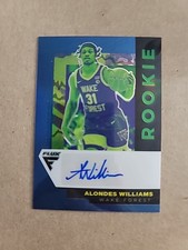 Alondes Williams 2022 Panini Chronicles Draft #FA-ALO Flux Rookie Auto Blue #/49