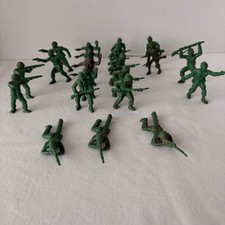 20 Vintage 1950's Lido, Marx 60mm US Infantry Soldiers 9 Poses Great Condition 