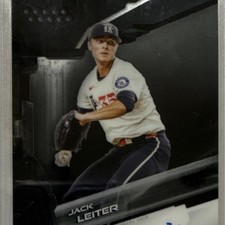 2026 Topps Chrome Black Jack Leiter On-Card AUTO Encased Rangers #CBA-JLE