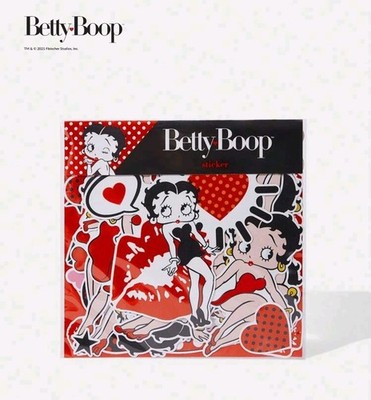 Betty Boop Fleischer Studios 55 Piece Sticker Pack Classic Retro   