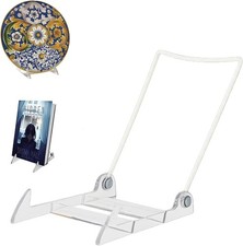 - 5.5" Clear Acrylic Display Stand Made in USA - 12 Pack Holds Plates Pictures