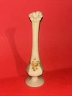 SIGNED FENTON GLASS HAND PAINTED ROSE BUD VASE