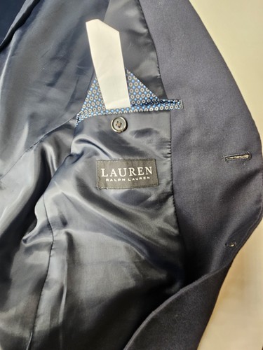 Lauren Ralph Lauren Boys Suit Jacket Blazer Size 16R Dark Blue - Picture 6 of 8