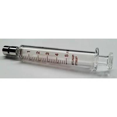 Fortuna Glass Syringe,Metal Luer Lock,5 mL 7.140-33 Fortuna 7.140-33