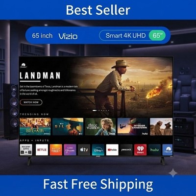 VIZIO 65'' OS 4K Ultra HD Smart Television Dolby Vision HDR Home Office Netflix