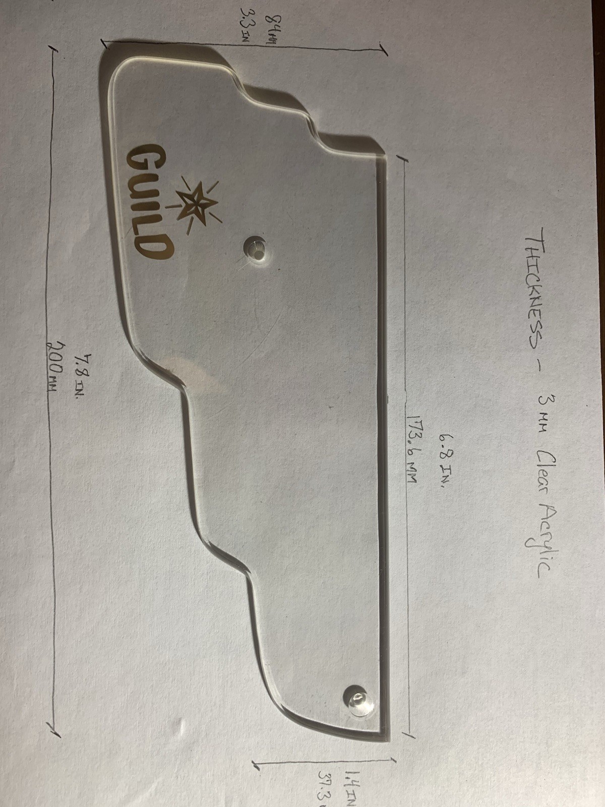 Authentic GUILD Guitar Pickguards (60)