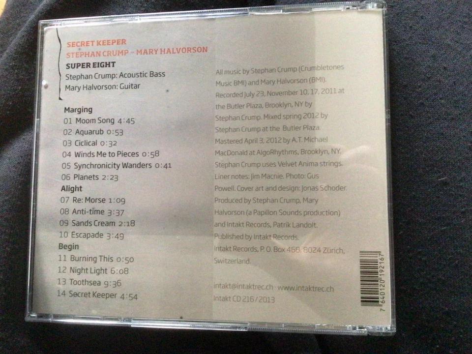 Stephan Crump & Mary Halvorson - Secret Keeper - Intakt Rec. - Bild 2 von 2