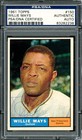 Willie Mays Signed 1961 Topps Card 150 San Francisco Giants PSA/DNA #83282238