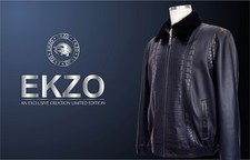 Men's Jaket EKZO  Lamp Leather Crocodile  Real Price 9800$