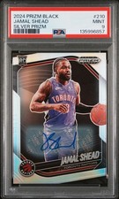 2024 PANINI PRIZM BLACK SILVER PRIZM #210 JAMAL SHEAD PSA 9