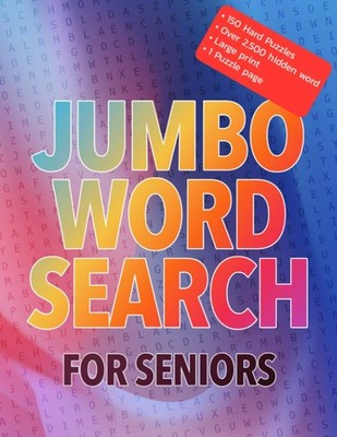Jumbo Word Search For Seniors Jumbo Extra Large Print Word Search  Extra Larg...