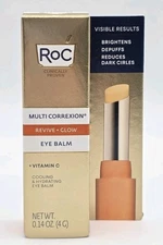 RoC Multi Correxion Revive + Glow Vitamin C Under Eye Balm Stick 0.14 oz NEW