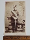 1880s IOOF Odd Fellows Fraternal Uniform CDV Memphis TN Sword Crossed Crooks