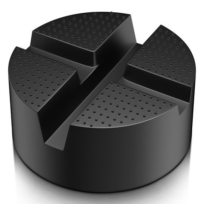 Pinch Weld Jack Pad Two Depths X-Grooves Floor Rubber Adapter 3.9x3.9x1.8 Inch