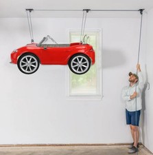 Heavy Duty Ceiling Storage Hoist Pulley Garage Shed 50kg Kids Ride On Car / Bike
