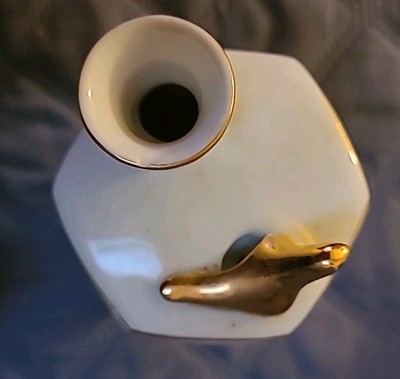 Vintage Japanese Sake Whistling Bird Decanter Hand Painted Kutani