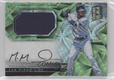 2017 Chronicles Spectra Rookie Jersey Neon Green 14/25 Manny Margot #15 Auto 0b2