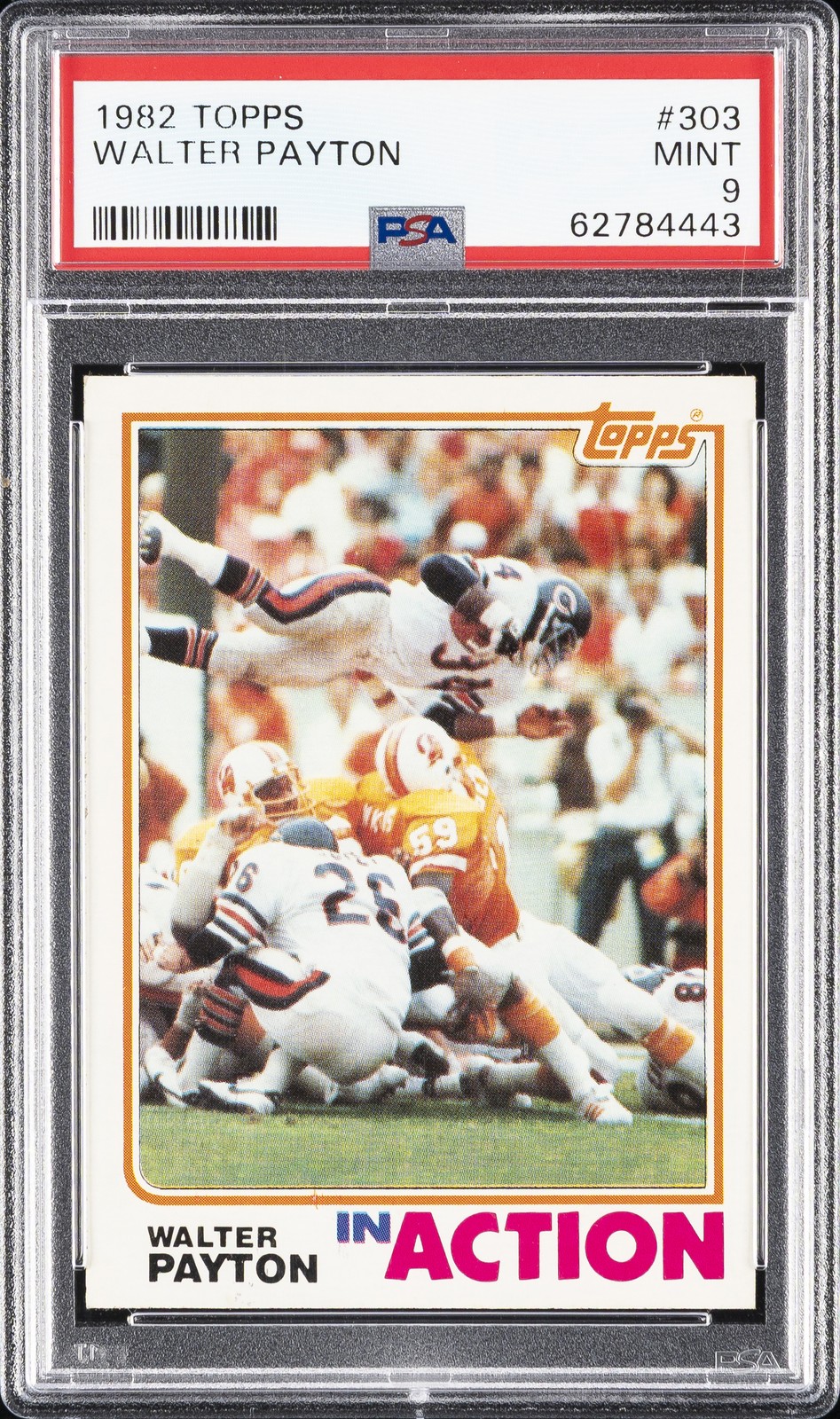 1982 TOPPS #303 WALTER PAYTON PSA 9