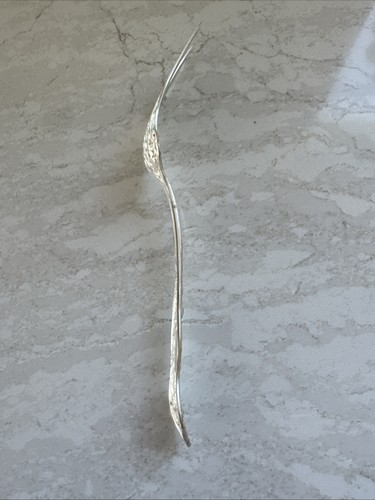 Antique Stratford Lilyth Cold Meat/Serving Fork 8 1/2" Repousse Lily - Picture 16 of 18