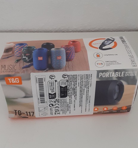 T&G Bluetooth-Speaker TG117 Tragbar USB (Outdoor-Lautsprecher) kabellos-NEU&OVP - Bild 4 von 7
