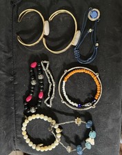 Lot Of 9 Bracelet Fashion Assortment Variety Styles Gift For Girls Mom Wife