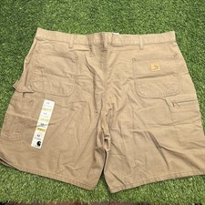 NWT Carhartt Canvas Shorts Mens 44 Brown Original Fit READ