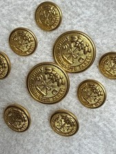 South Carolina State Seal Citadel Button Set Waterbury for Blazer