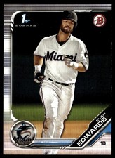 2019 Bowman Draft Evan Edwards Miami Marlins #BD-168