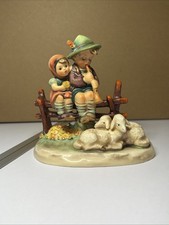 GOEBEL HUMMEL " EVENTIDE " W. GERMANY FIGURE BOY GIRL SHEEP
