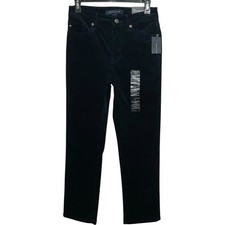 Tommy Hilfiger Women  s Tribeca Straight Leg Cropped Corduroy Pants Blue Size 2